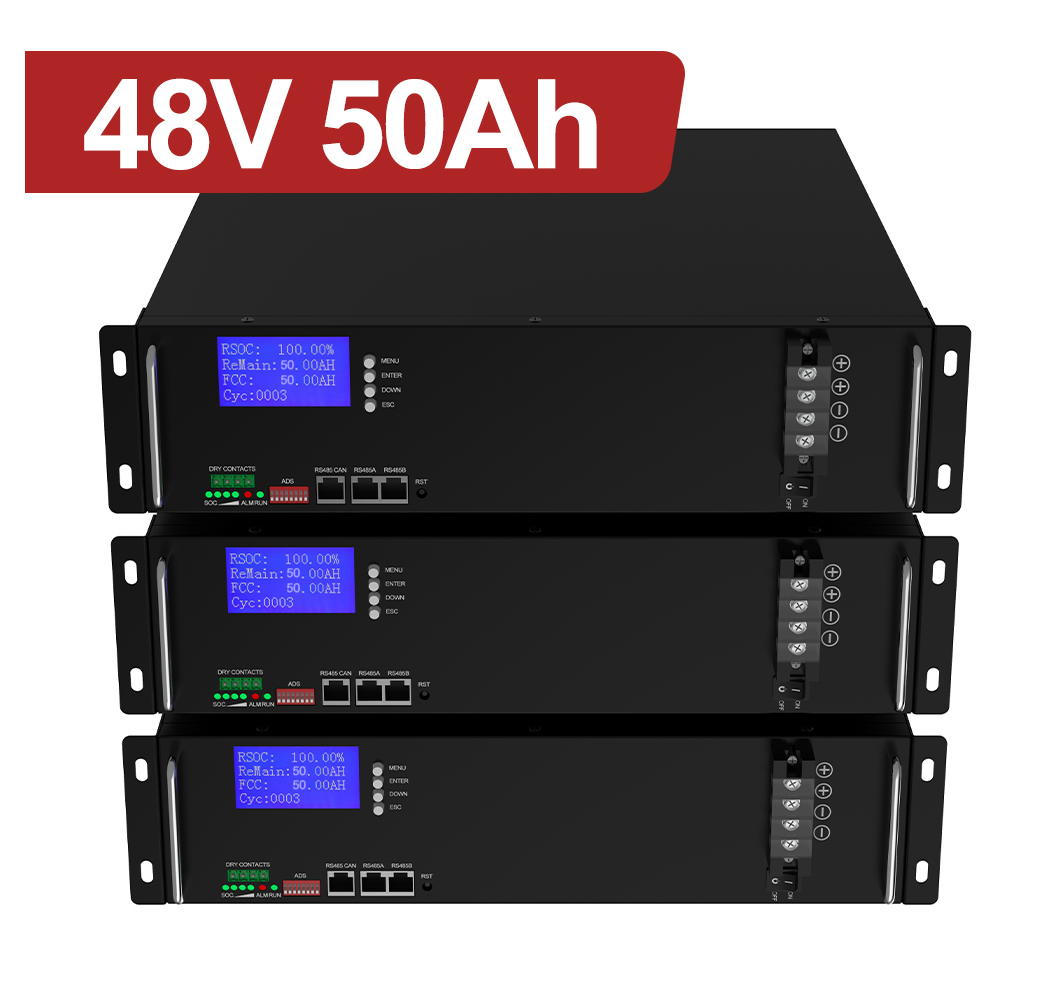 YABO 48V 50Ah LiFePO4 Server Rack Lithium Battery Solution