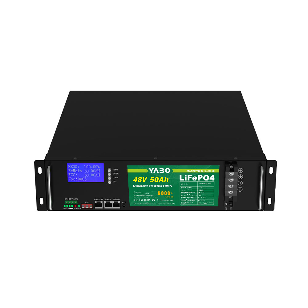 YABO 48V 50Ah LiFePO4 Server Rack Lithium Battery Solution