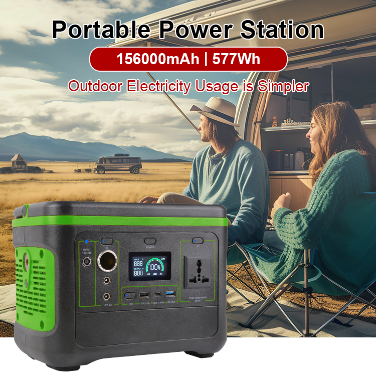 YABO SG600 Solar Charging Mini Lithium Wholesale 600W Portable Power Station 577Wh Power Bank