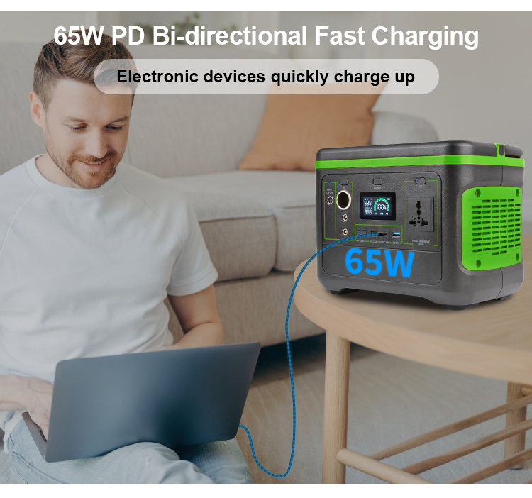 YABO SG500 High Quality 500W Portable Power Station 499Wh Pure Sine Wave UPS Power Bank