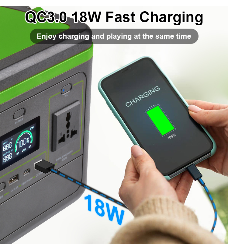 YABO SG500 High Quality 500W Portable Power Station 499Wh Pure Sine Wave UPS Power Bank