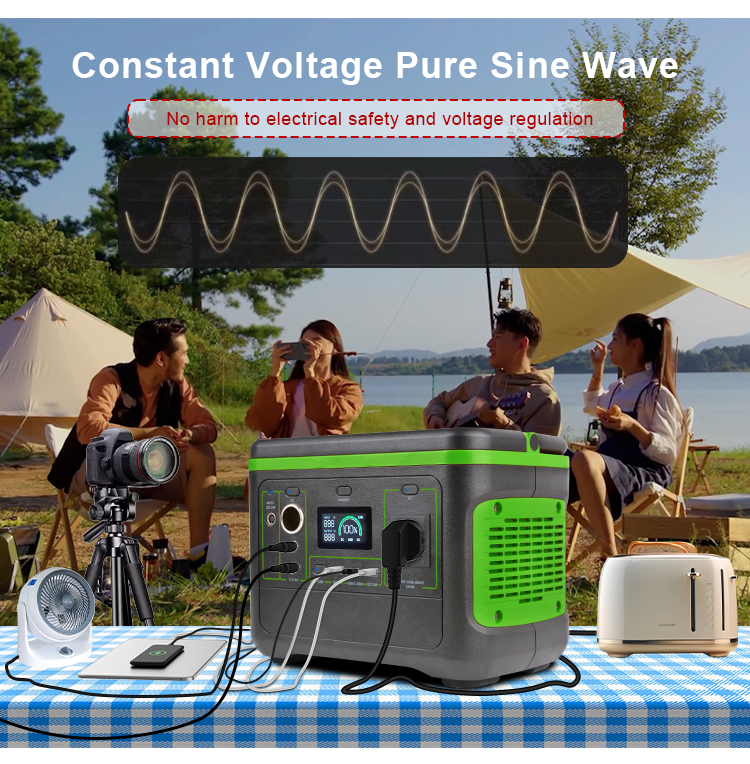 YABO SG500 High Quality 500W Portable Power Station 499Wh Pure Sine Wave UPS Power Bank