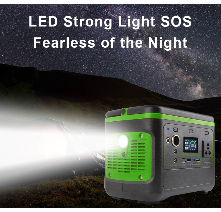 YABO SG500 High Quality 500W Portable Power Station 499Wh Pure Sine Wave UPS Power Bank