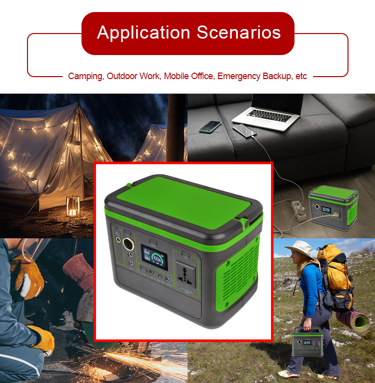 YABO SG500 High Quality 500W Portable Power Station 499Wh Pure Sine Wave UPS Power Bank