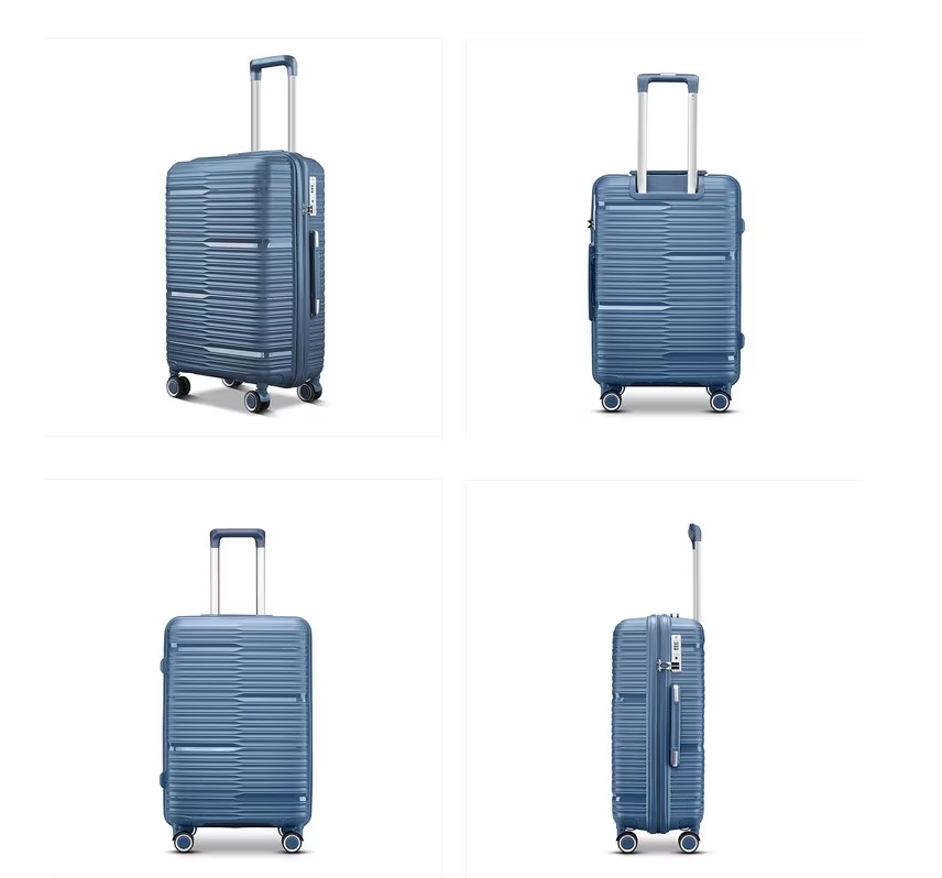 Lightweight duarable 100% PP Shell 3-Piece Set Travel Luggage