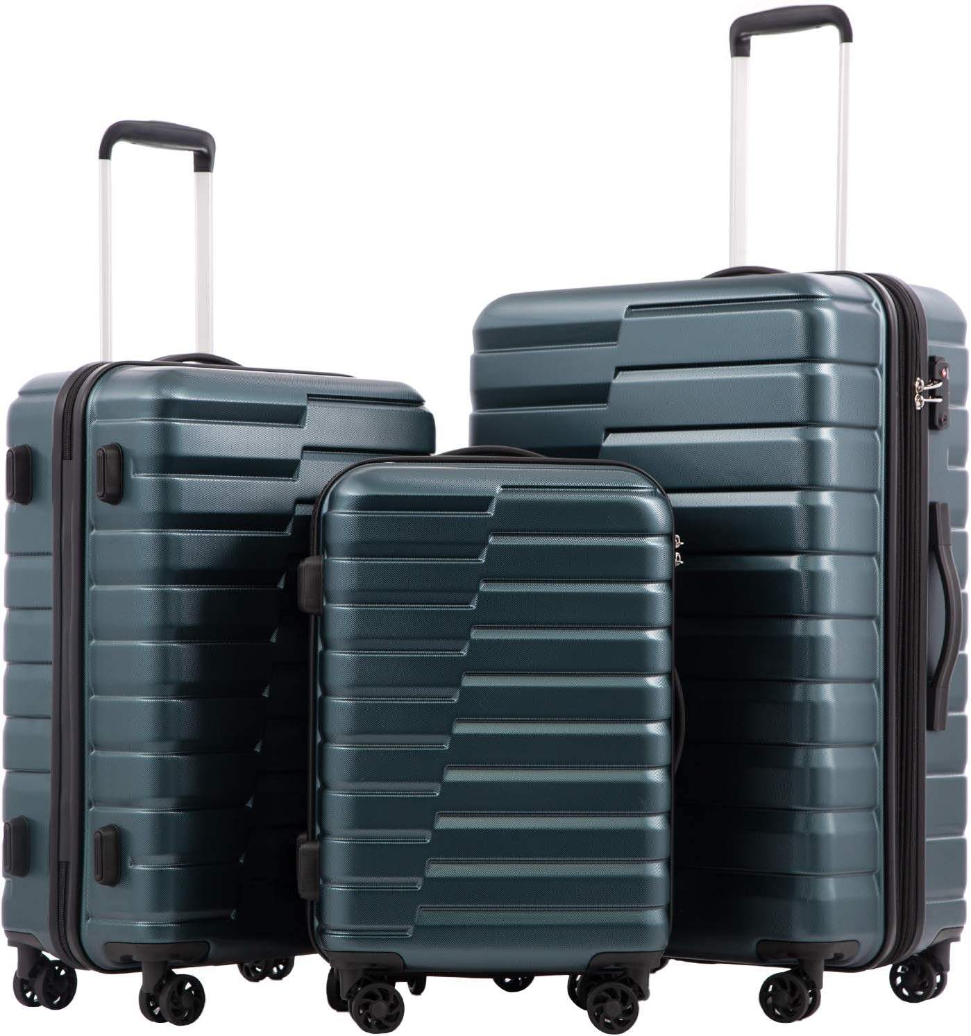 Expandable Large Capacity Modern Design 3-Piece Luggage Set