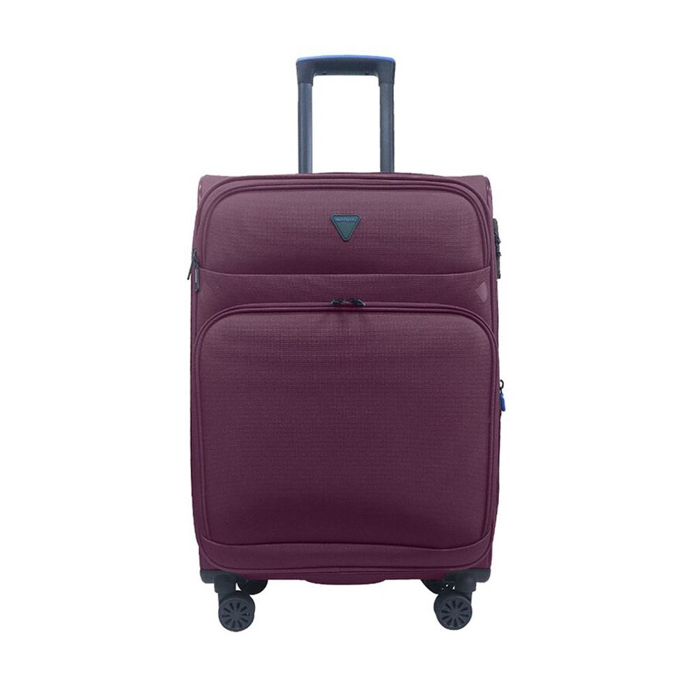 Soft Nylon Spinner Luggage Set 20 24 28 Inch 4 Wheel Suitcase