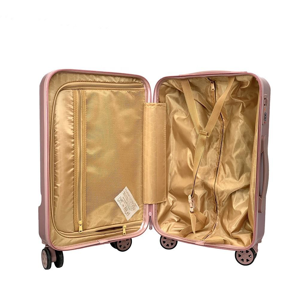 Front-Open PP Hard Shell Laptop Access 8-Wheel Luggage