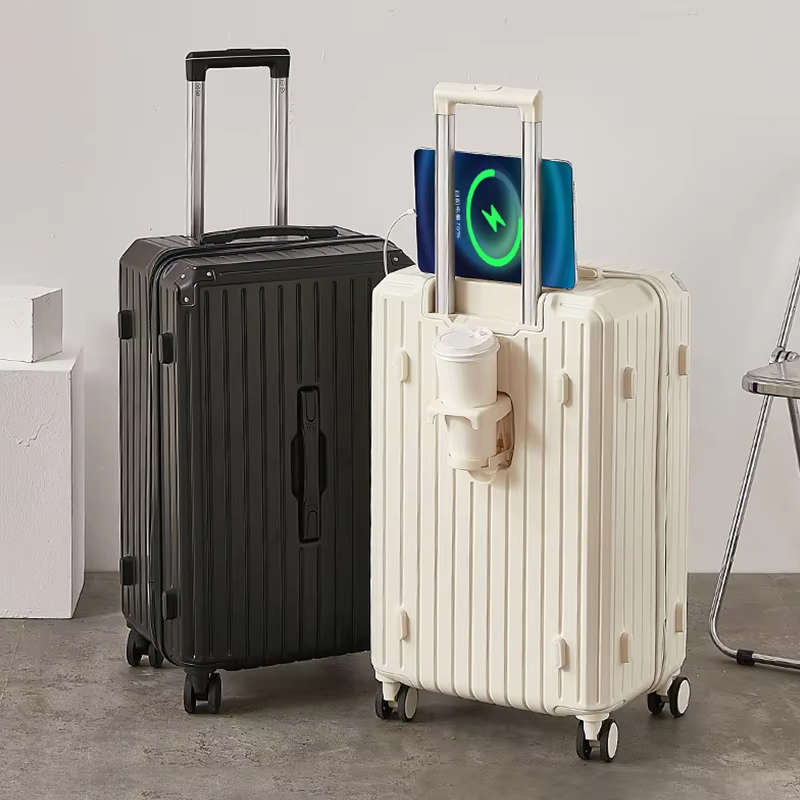 Smart Convenience USB Charger with Cup Holder Suitcase