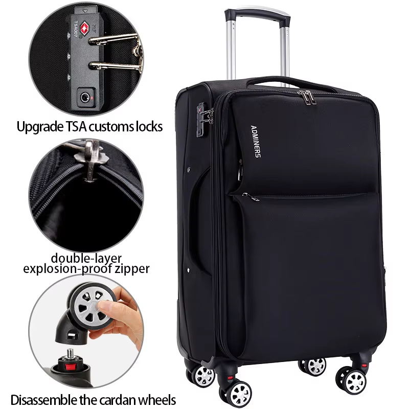 Large Capacity Travel Case Fabric Expandable Softside Luggage