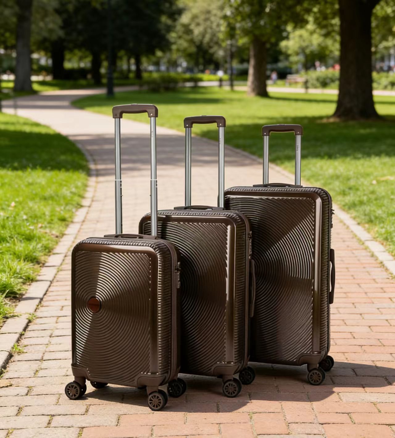 3-Piece Durable Hard Shell Expandable Spinner Wheels Travel Luggage