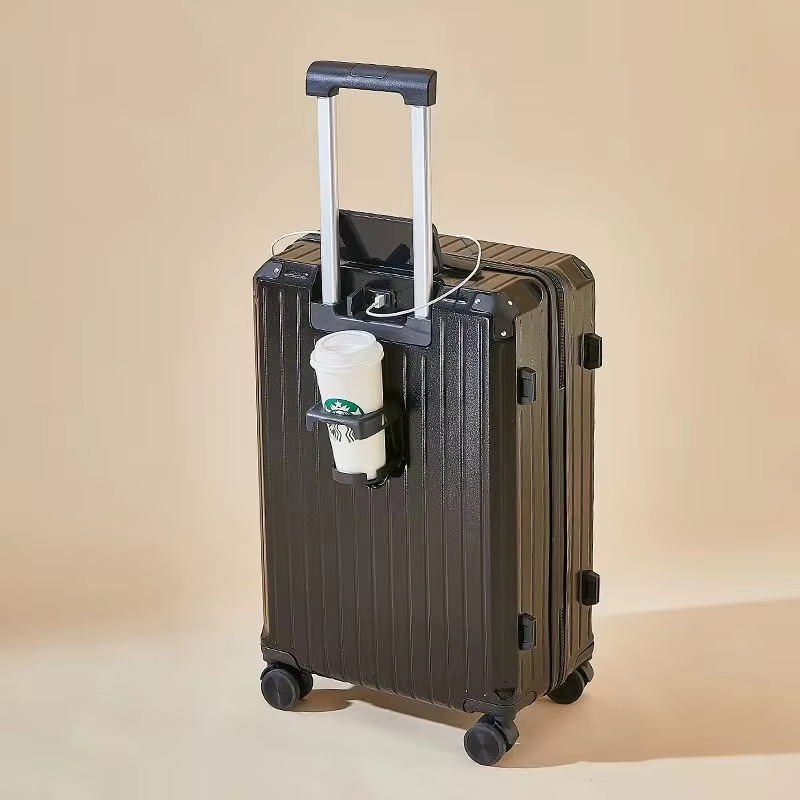 Smart Convenience USB Charger with Cup Holder Suitcase