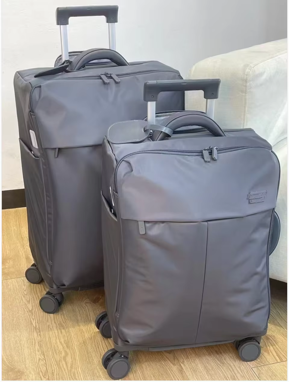 Ultra Light Nylon Waterproof Spinner Travel Softside Luggage