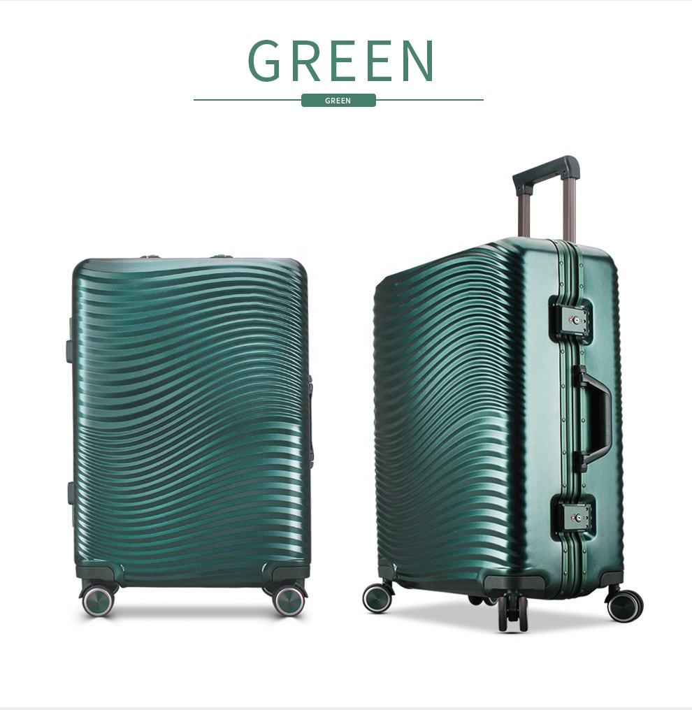 Stylish Aluminum Frame Suitcase with Smooth Spinner Wheels