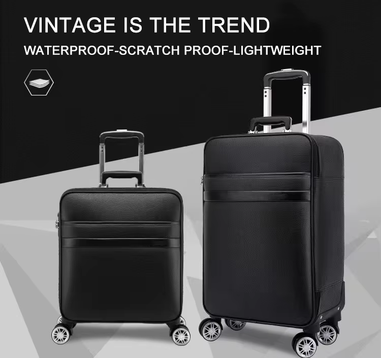 Premium Waterproof Leather Large Capacity Scratch-Proof Luggage