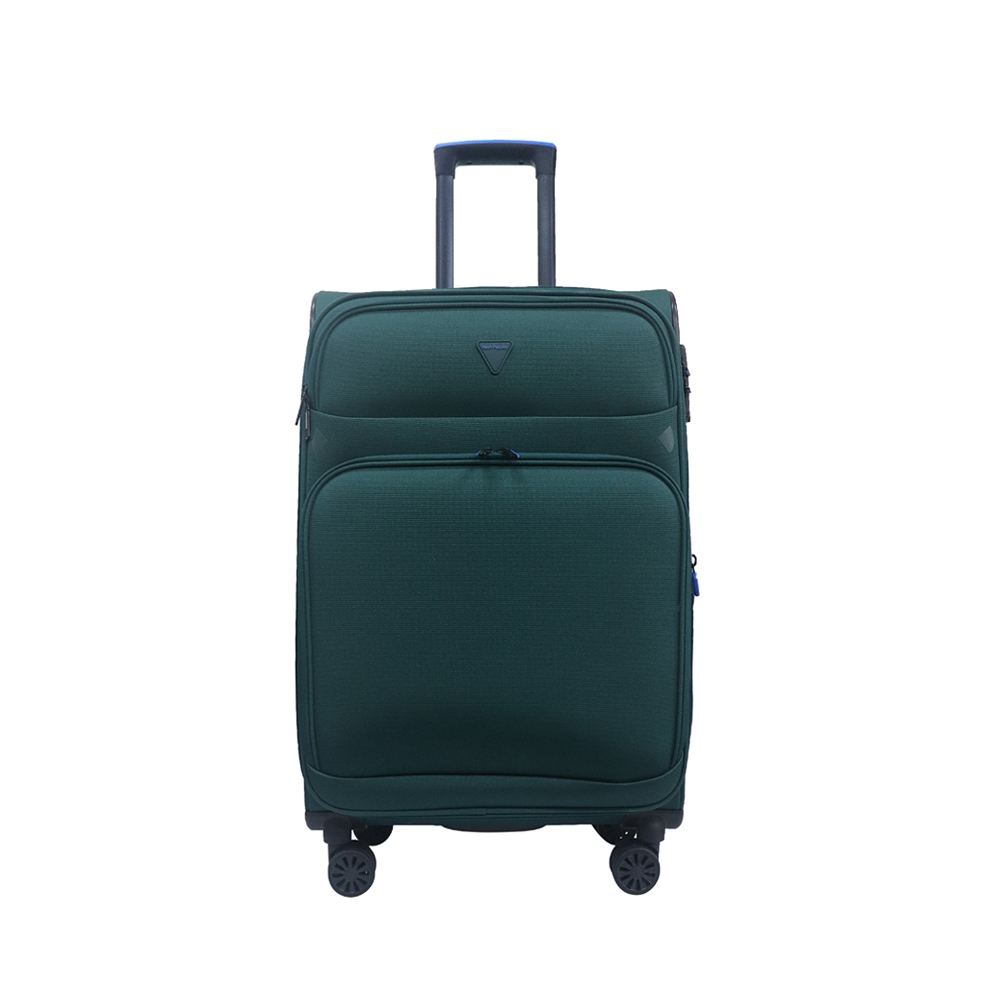 Soft Nylon Spinner Luggage Set 20 24 28 Inch 4 Wheel Suitcase