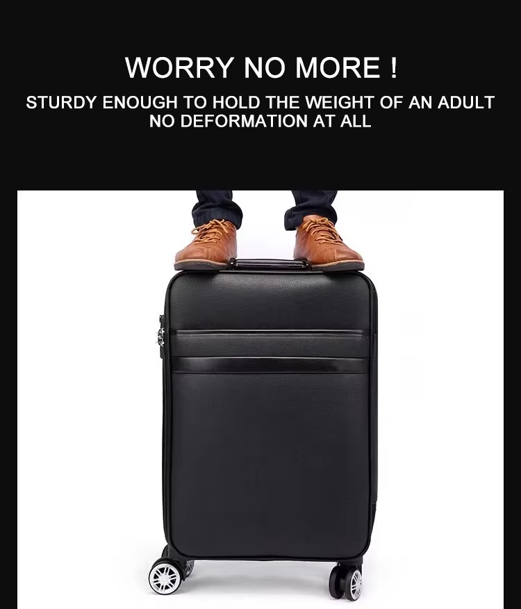 Premium Waterproof Leather Large Capacity Scratch-Proof Luggage