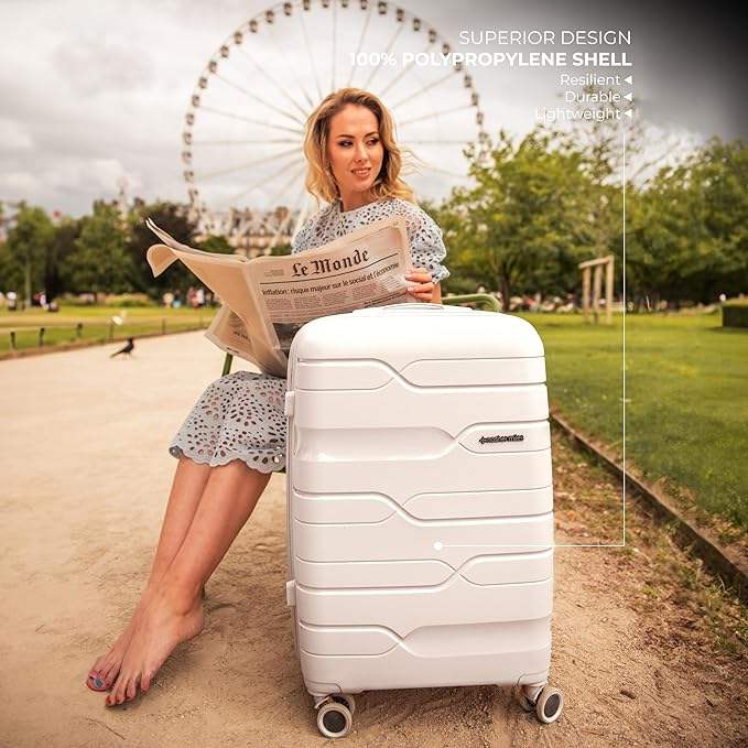Lightweight PP Hard Shell Anti-Wear Travel Suitcase