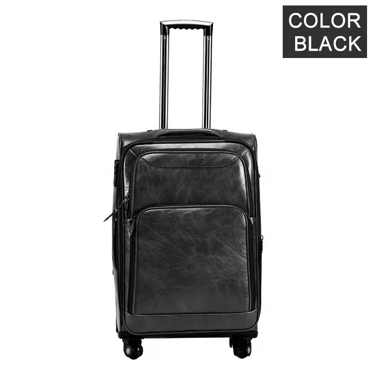Luxury Waterproof Leather Large Capacity Travel Luggage