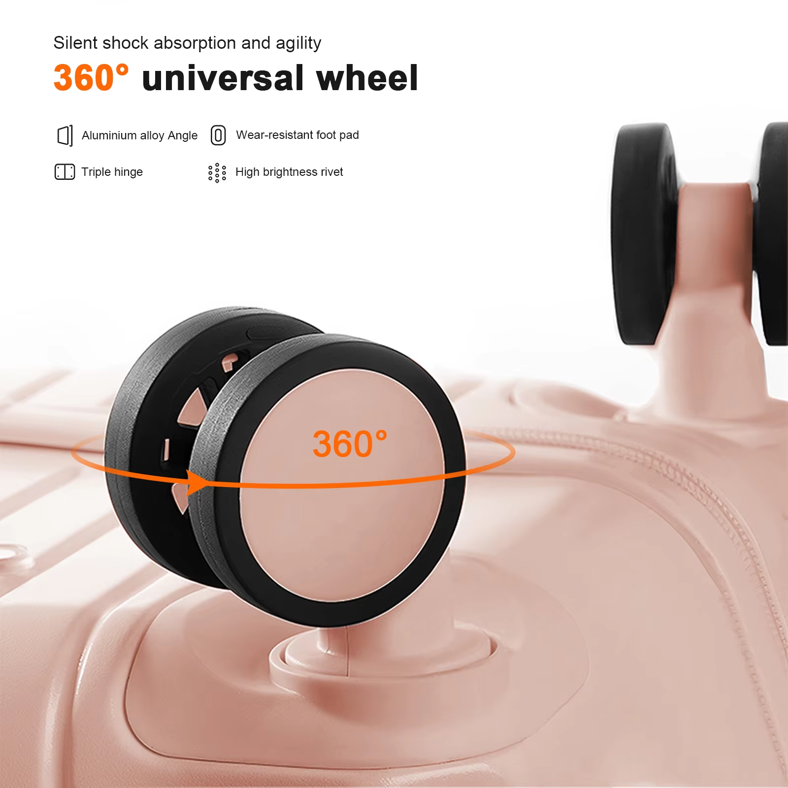 Multifunctional Aluminum Frame Suitcase with Charger Phone Holder& Cup Holder