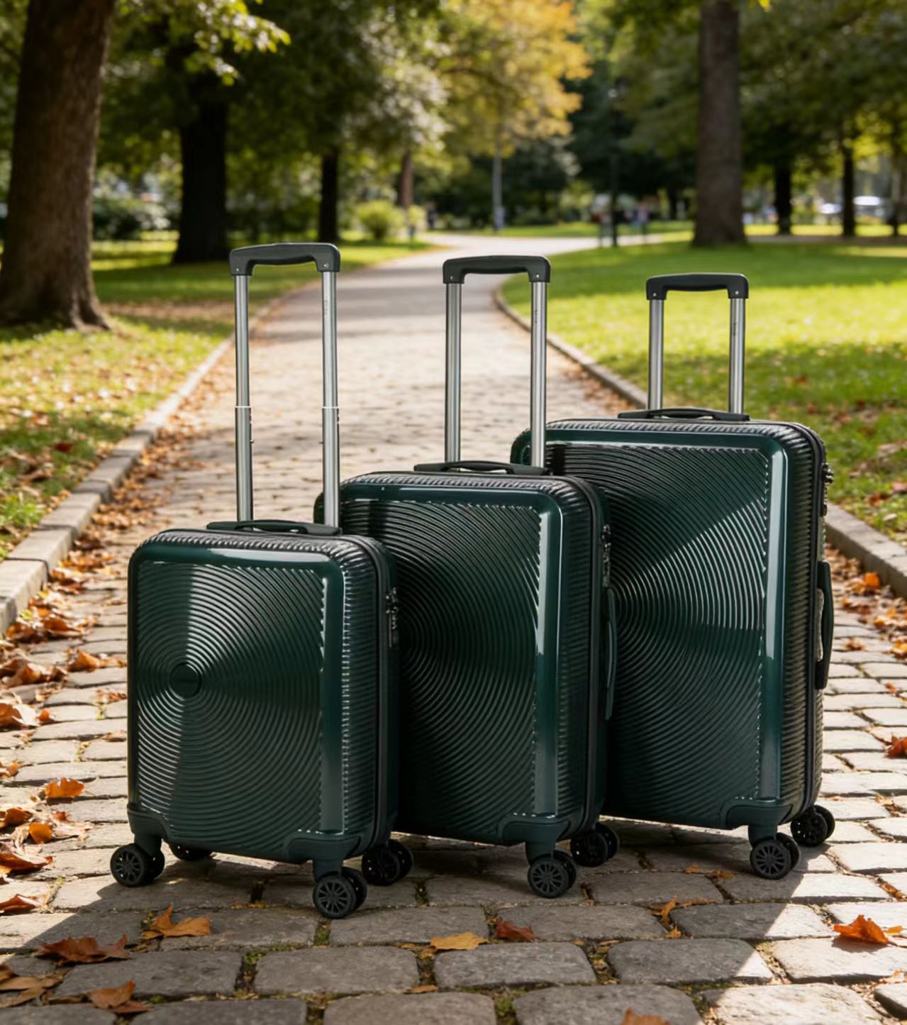 3-Piece Durable Hard Shell Expandable Spinner Wheels Travel Luggage