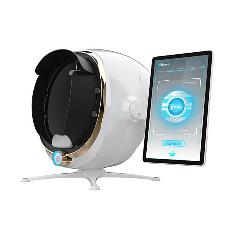 Face Analysis System Moji AI Magic Mirror Bitmoji Skin Tester Analyzer Scanner 3D Facial Wood Lamp Visia Skin Analysis Machine