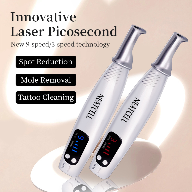 Home Handheld Beauty Picosecond Red Blue Picosecond Pen to Remove Melanin Spots and Moles Tattoo Removal Tool