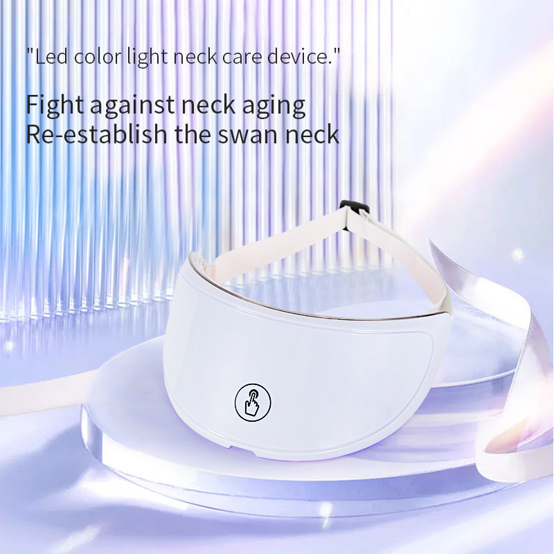 Anti-Wrinkle Skin Tightening Neck Beauty Device LED Photon Neck Lift Mask