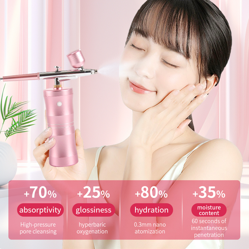 Barber Printing Airbrush Barberia Portable USB Rechargeable Sprayer Hair Art Wireless Compressor Airbrush