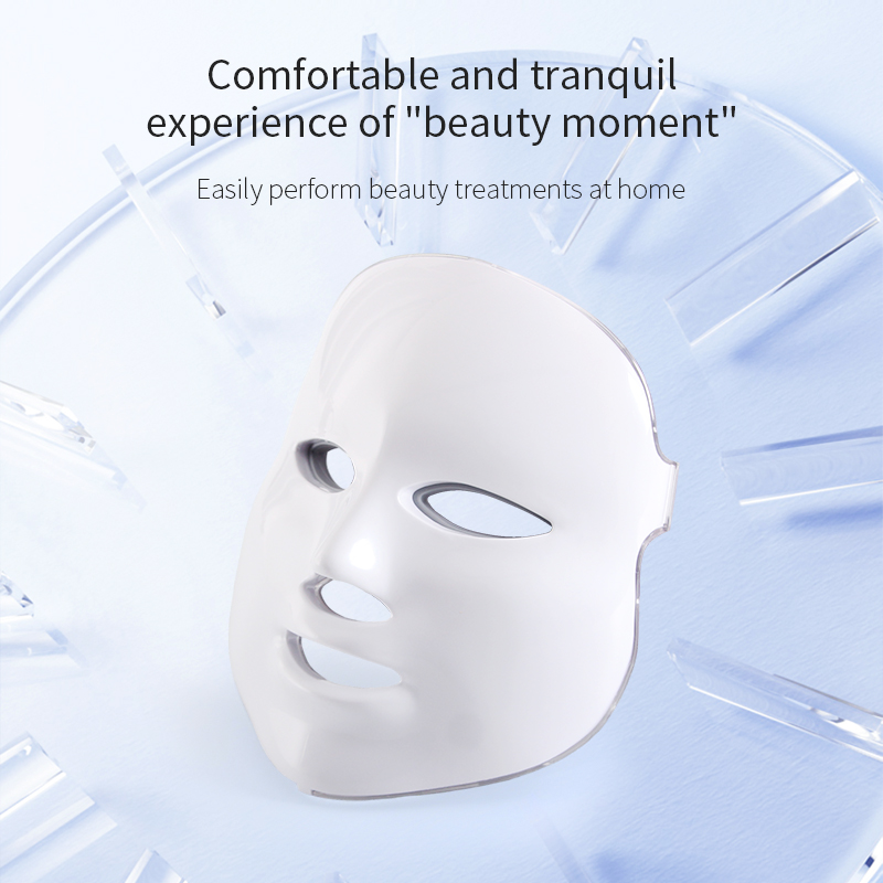 7 Colors LED Photon Light Therapy Facial Mask PDT Face Mask Beauty Device for Acne Treatment Skin Rejuvenation Wrinkle Remover
