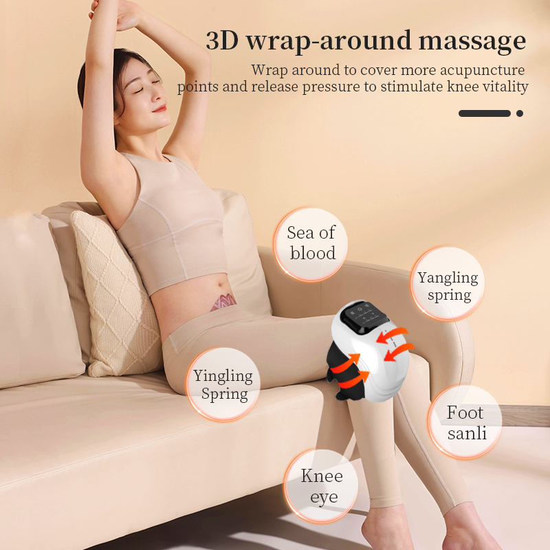 Wireless Knee Pain Relief Massager with Heat Smart Knee Massage Machine