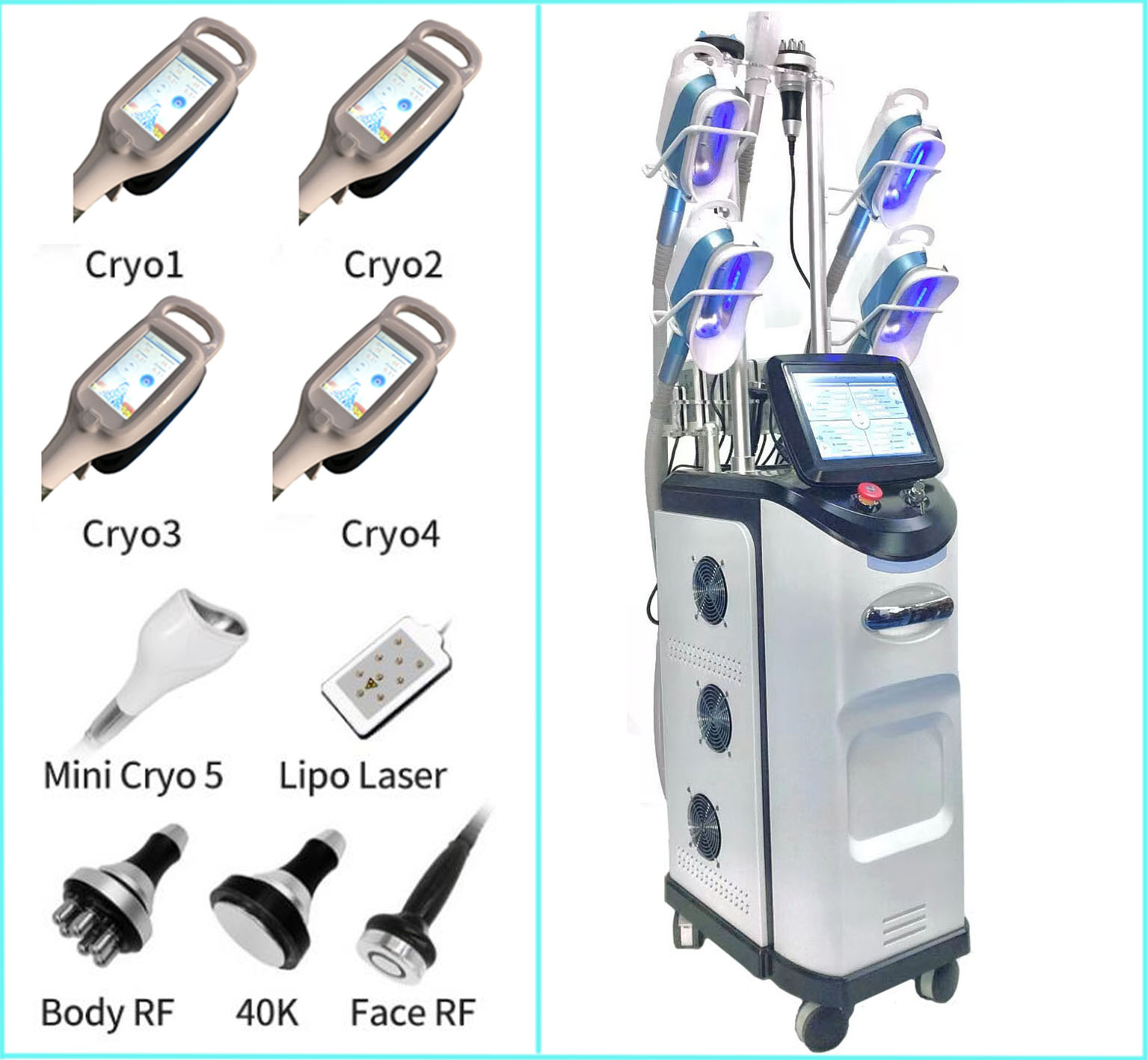 360Cryo+ EMSlim Home Fat-Freezing Device - Cryolipolysis and EMS Skin Tightening Therapy Model C