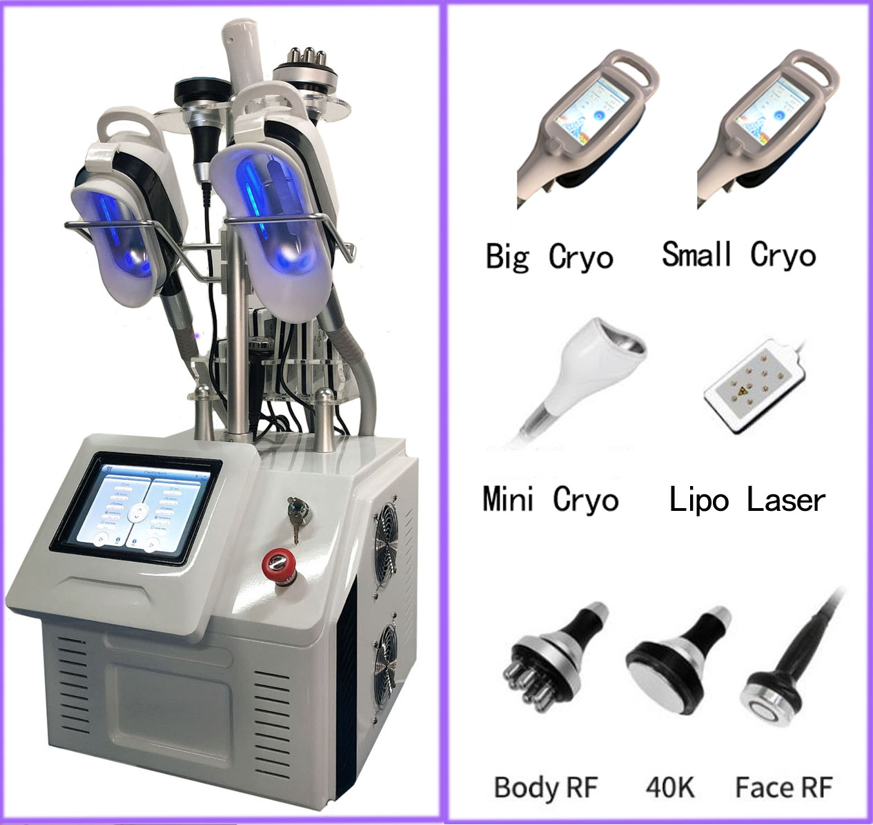 360Cryo+ EMSlim Home Fat-Freezing Device - Cryolipolysis and EMS Skin Tightening Therapy Model F
