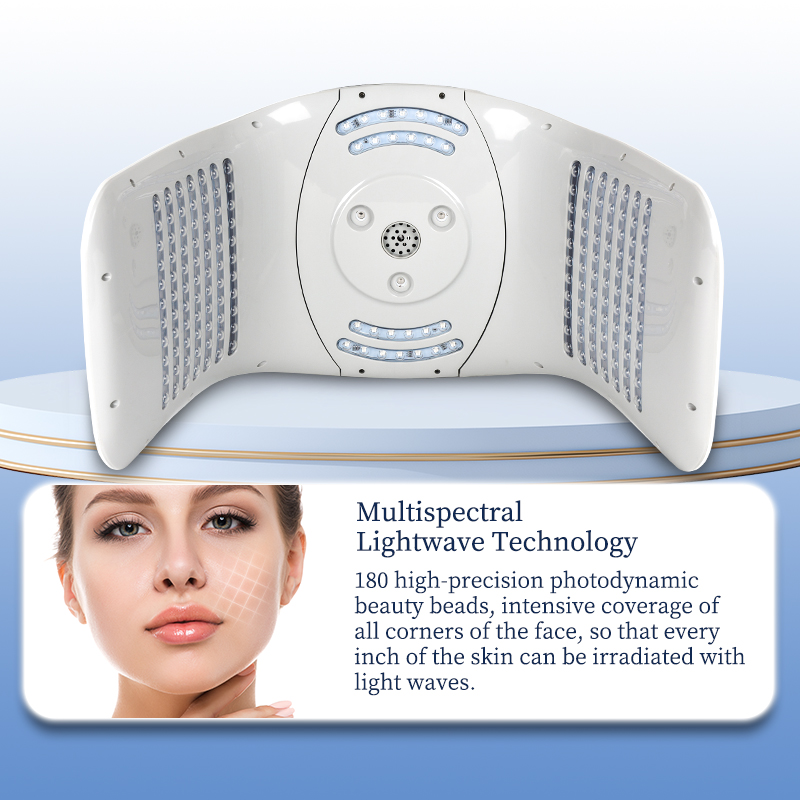 Hot and Cold Sprayer Facial Spa 7 Colors Beauty Instrument Light Therapy Nano Water Spray Skin Care Machine