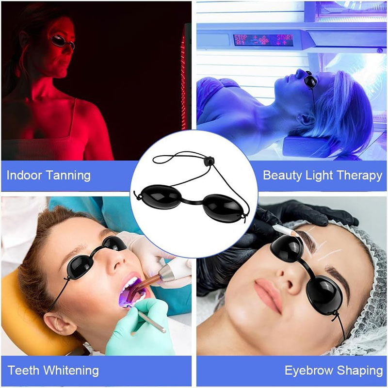 Comfort IPL Laser Goggles Sunbathing Tanning Goggle Beach Adjustable Light Treatment Facial Mask