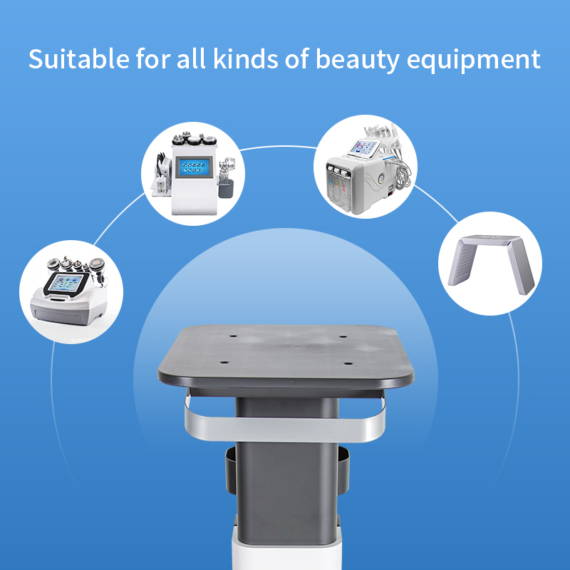 Beauty Salon Furniture Beauty Trolley for Salon Metal Middle Part ABS Metal Salon Trolley with Four Wheels