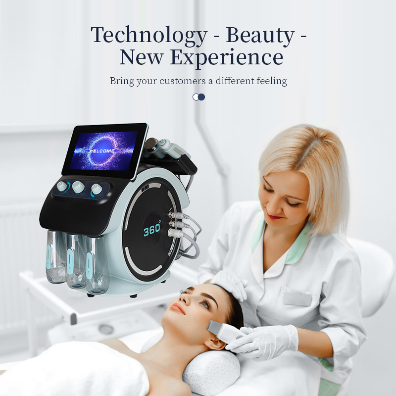 Camera 360 Visual Blackhead Remover H2O2 Water Dermabrasion Hydrogen Small Bubble Hydro Oxygen Machine for Cleaning Hydrating