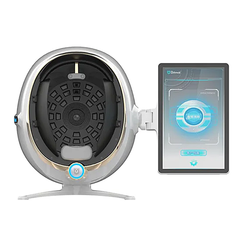 Face Analysis System Moji AI Magic Mirror Bitmoji Skin Tester Analyzer Scanner 3D Facial Wood Lamp Visia Skin Analysis Machine