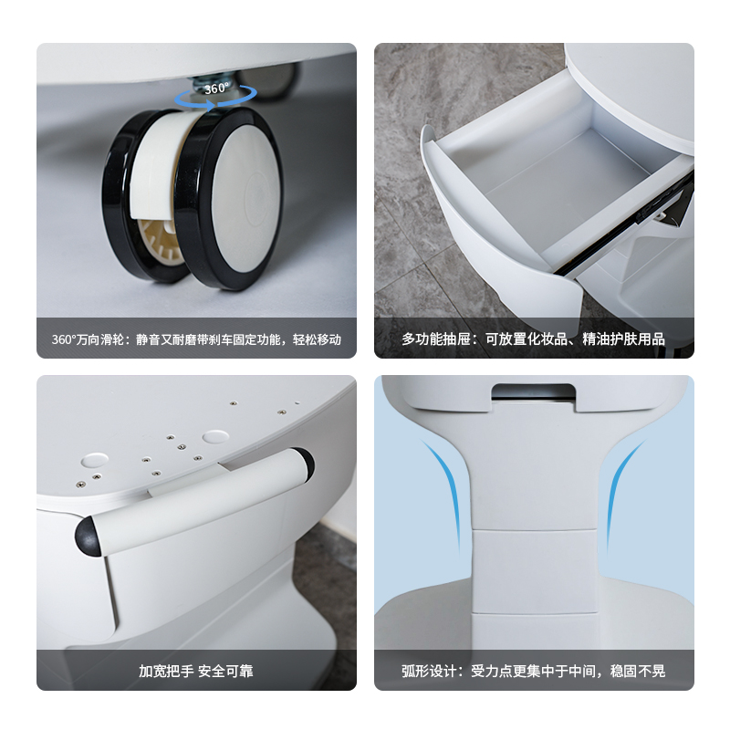 Small Bubble M22 Cart Water Light Base Frame Table Beauty Salon Skin Management Instrument Storage Rack Made Durable Metal