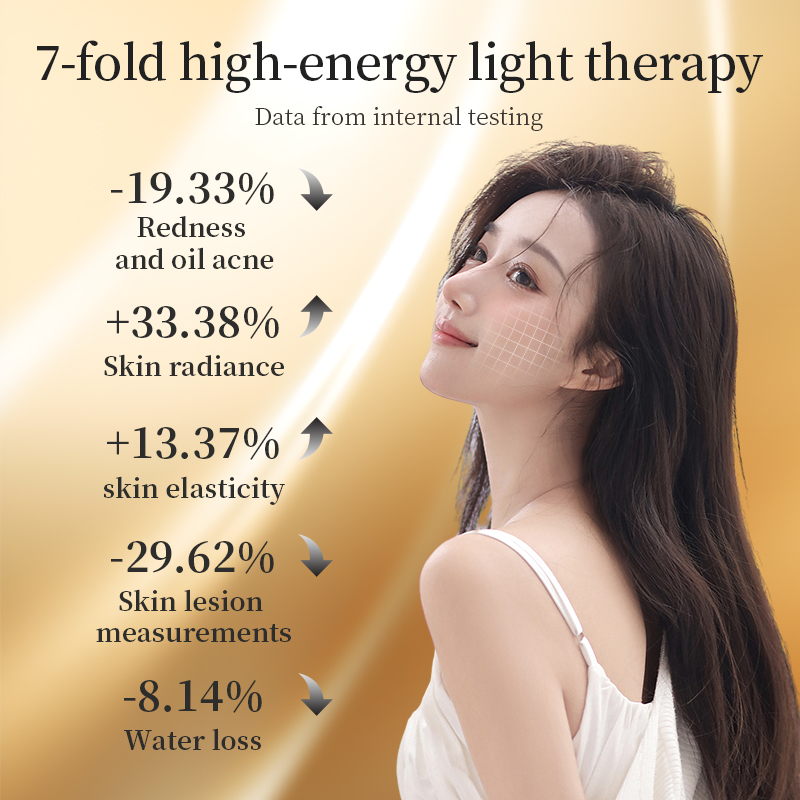Aging Light Therapy Beauty Mask Face Deep Skin 7 Colors Light Therapy Mask Home Travel Facial Machine