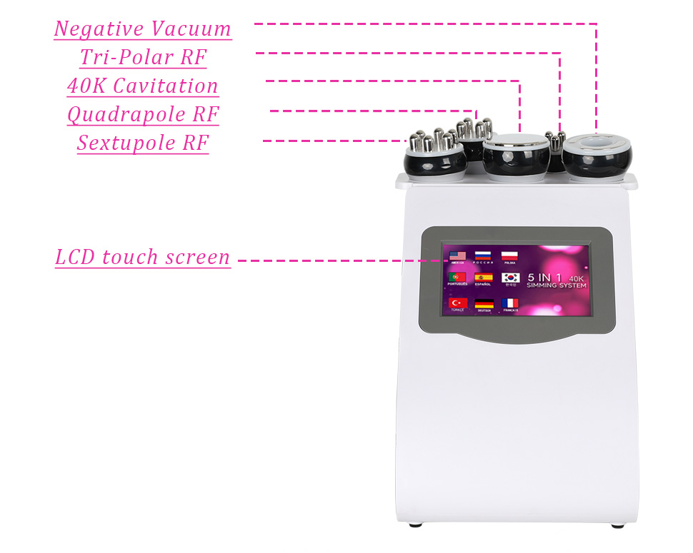 5 in 1 RF Body Slimming & Skin Tightening Machine Weight Loss Beauty Device