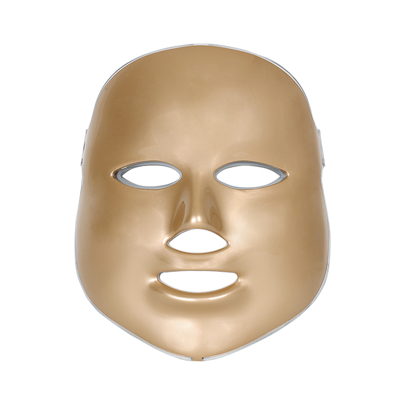 Gold 7 Colors LED Photon Light Therapy Facial Mask