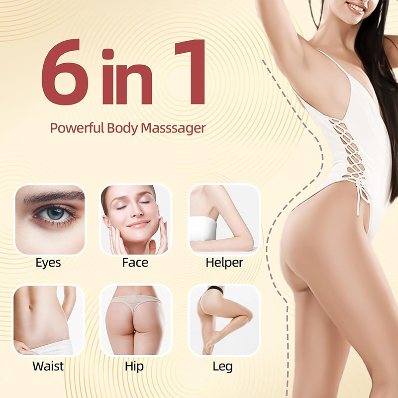 6-in-1 Multifunctional Beauty Machine: Combines face and full-body treatments in one device, suitable for home and salon use