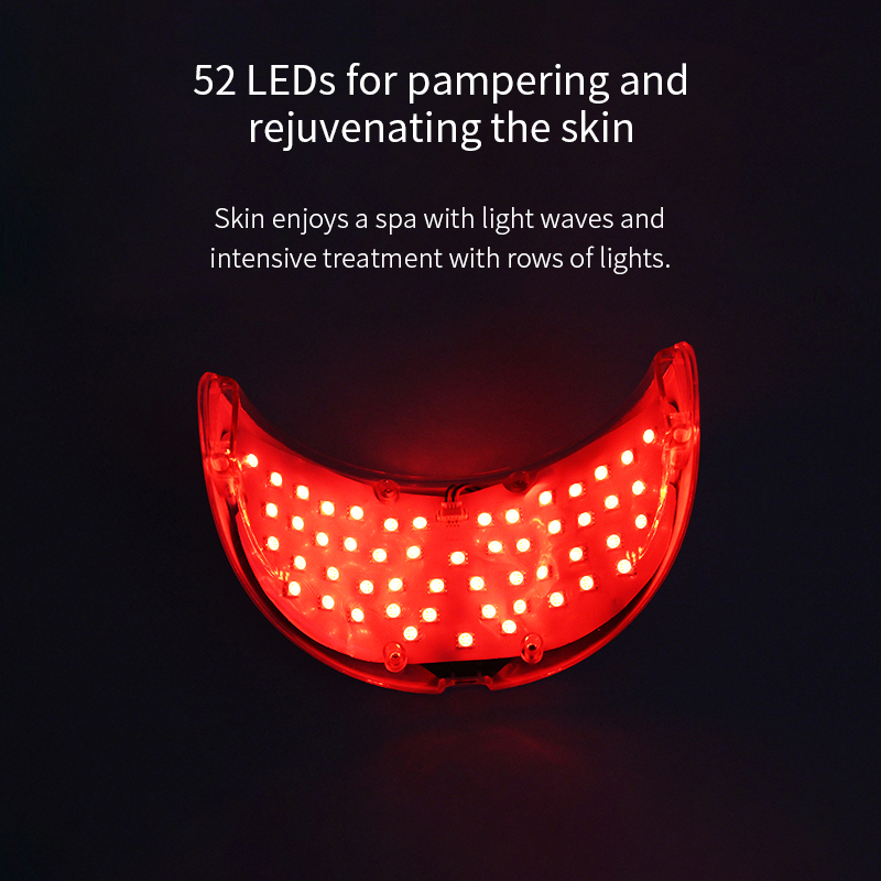 Anti-Wrinkle Skin Tightening Neck Beauty Device LED Photon Neck Lift Mask