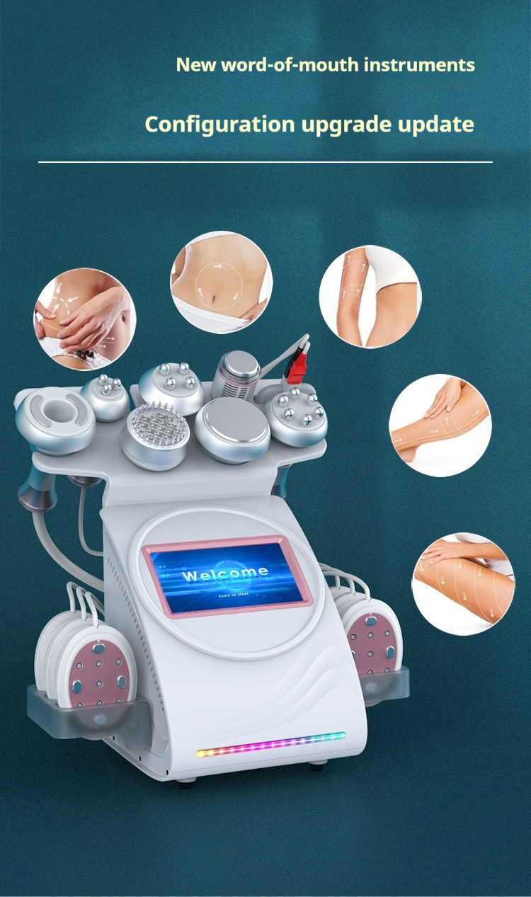 9-in-1 Cavitation Machine (Pink Handle) | Fat Reduction, Body Contouring, Skin Tightening
