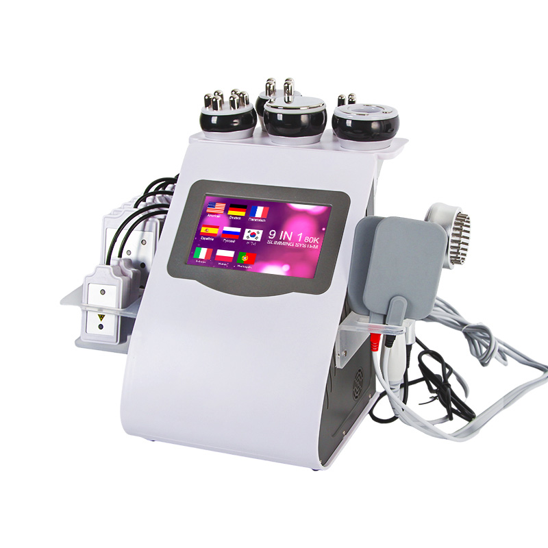 Professional 9 in 1 Cavitation Body Slimming Machine | RF Vacuum Skin Tightening