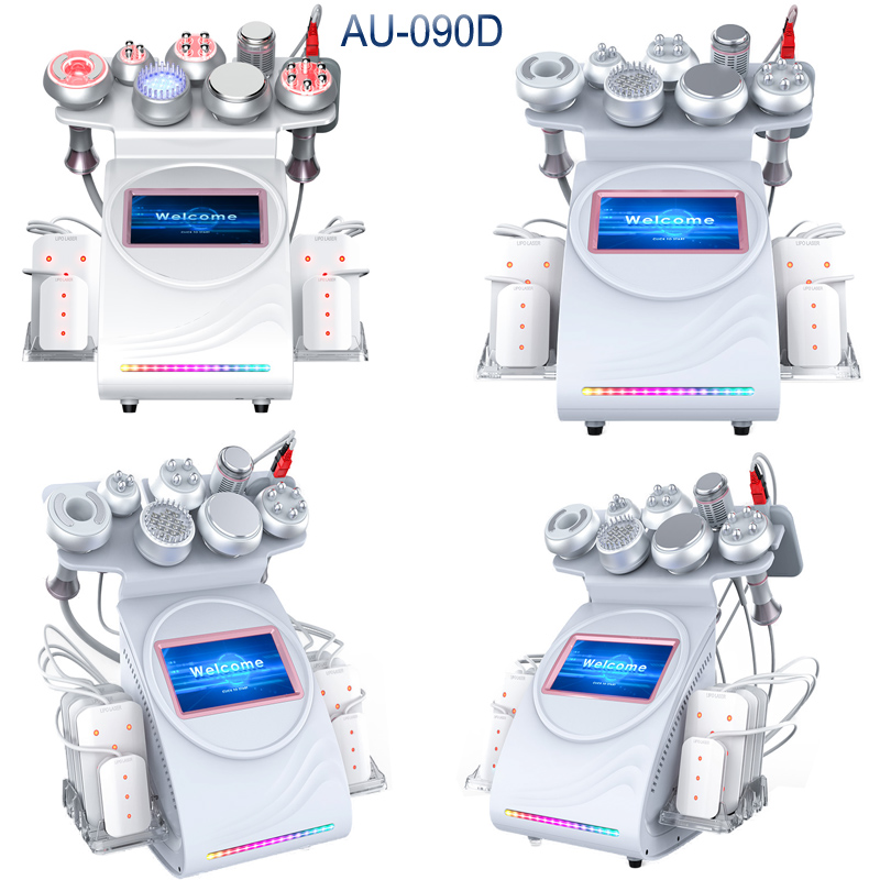 9 in 1 80k / 40k Vacuum Cavitation System Body Shaping Rf Cavitation Slimming Machine Face Beauty Machine with RF