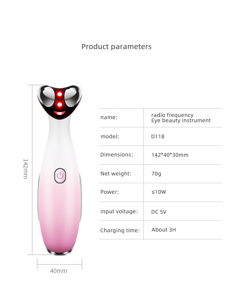 Rechargeable EMS V-Face Lifting Device for Facial Firming & Wrinkle Reduction