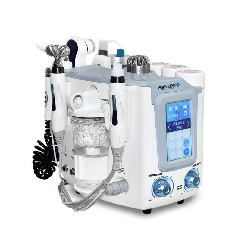 Profesional 6 In 1 Multifungsi H2O2 Aqua Peel Korea AquaSure H2 Mesin Pembersih Wajah Gelembung Kecil Air