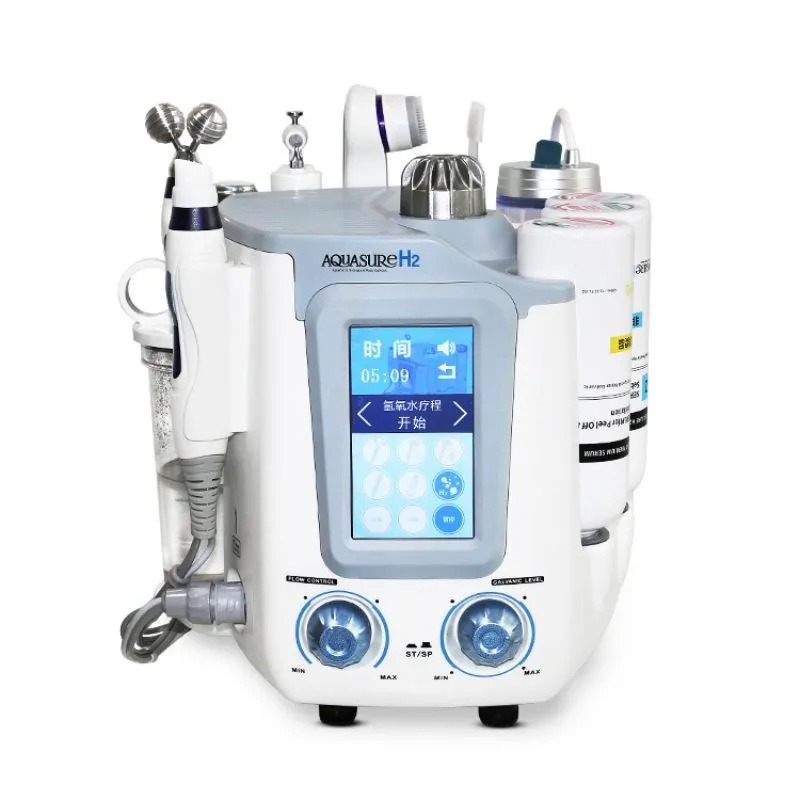 Profesional 6 In 1 Multifungsi H2O2 Aqua Peel Korea AquaSure H2 Mesin Pembersih Wajah Gelembung Kecil Air
